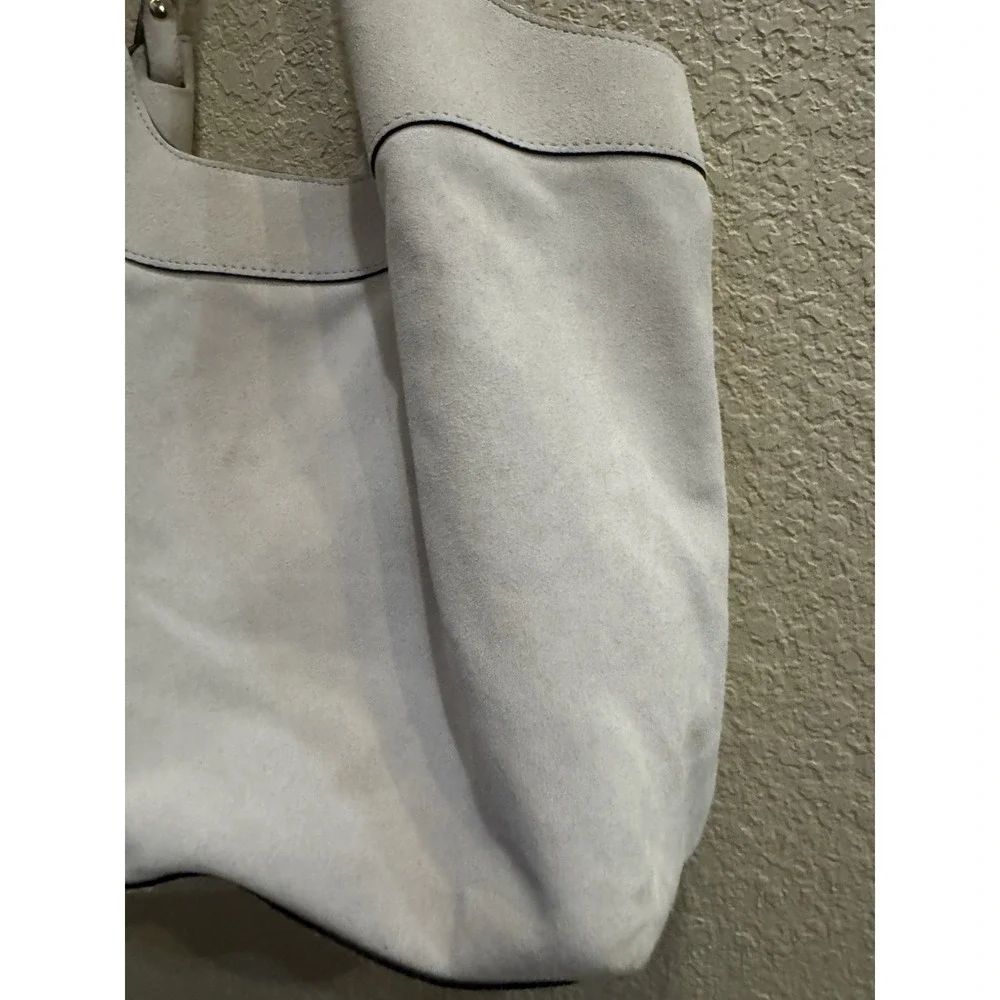 Anna Paola Cream Suede Hobo Bag Luce